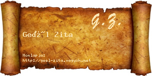 Geél Zita névjegykártya