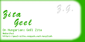 zita geel business card